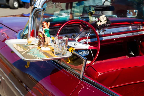 Ausstellung Von Luxus Oldtimer Und Sportwagen — Stockfoto