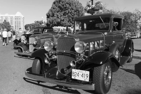 Szeged Hungria Aug 2021 Festival Carros Antigos Traseiros Incluindo Desenhos — Fotografia de Stock