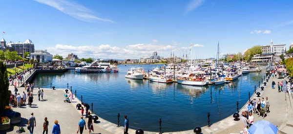 Victoria Canada September 2017 Inner Harbor Panorama —  Fotos de Stock