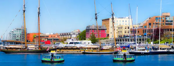 Victoria Canada September 2017 Inner Harbor Panorama — Foto de Stock