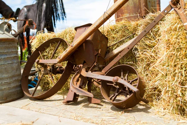Old Wooden Cart Village — Stock Photo, Image