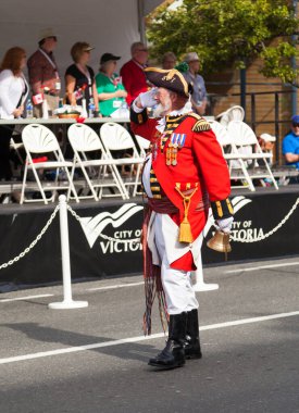 Victoria Canada - 22 Mayıs 17: Victoria 'nın en büyük geçit töreni ve Kanada ve ABD' den 100.000 'den fazla insan.