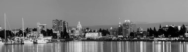 Victoria B.C. Canada September 11, 2017: Inner Harbor Panorama