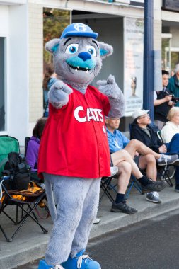 VICTORIA CANADA OCT 31 16: Cadılar Bayramı 'nda neşeli, yaratıcı kostümler giyen ve Wicked Victoria Günü' nde makyaj yapan insanlarla dolu şehir merkezi. Şehrin Cadılar Bayramı 'nda canlanan ihtiraslı bir tarihi var..