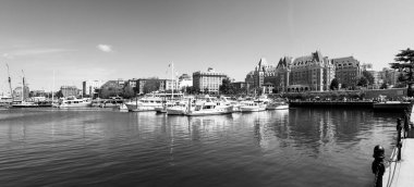 Victoria B.C. Canada September 11, 2017: Inner Harbor Panorama