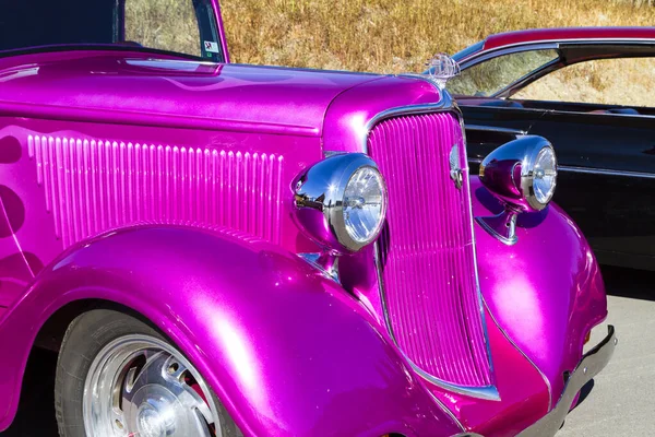 Exposição Automóveis Luxo Vintage Desportivos — Fotografia de Stock