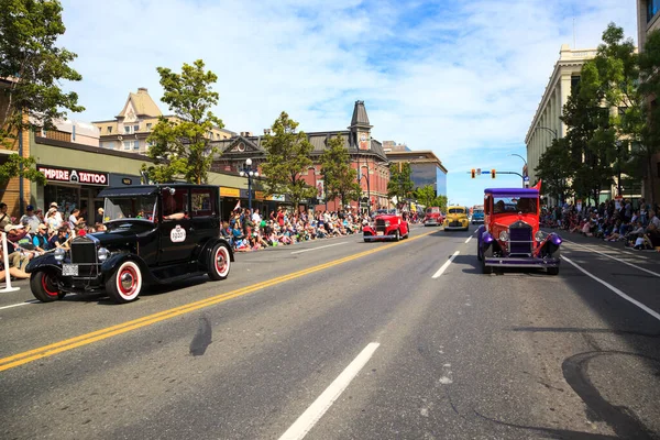 Victoria Canada Mei Victoria Grootste Parade Het Aantrekken Van Meer — Stockfoto