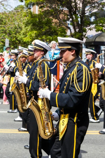 Victoria Canadá Mayo Desfile Más Grande Victoria Que Atrae Más — Foto de Stock