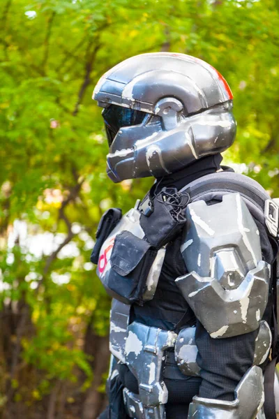 Calgary Canada September 2014 Illustrative Cosplayer Dressed One Halo Character — Stockfoto