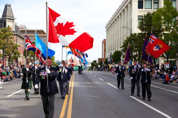 Victoria Canada Květen Viktoriin Největší Průvod Přilákání Více Než 100 — Stock fotografie