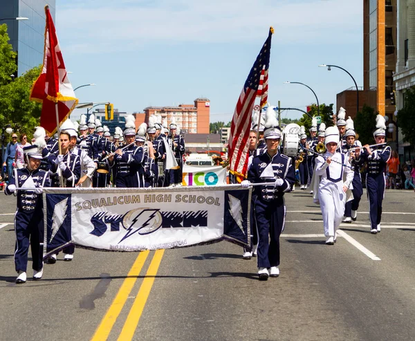 Victoria Canada Mei Victoria Grootste Parade Het Aantrekken Van Meer — Stockfoto