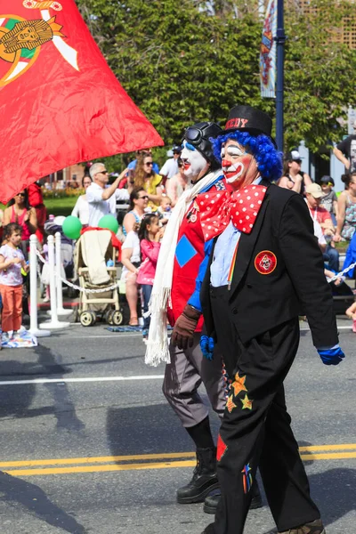 Victoria Canada Oct Drukke Binnenstad Met Vrolijke Mensen Halloween Creatieve — Stockfoto