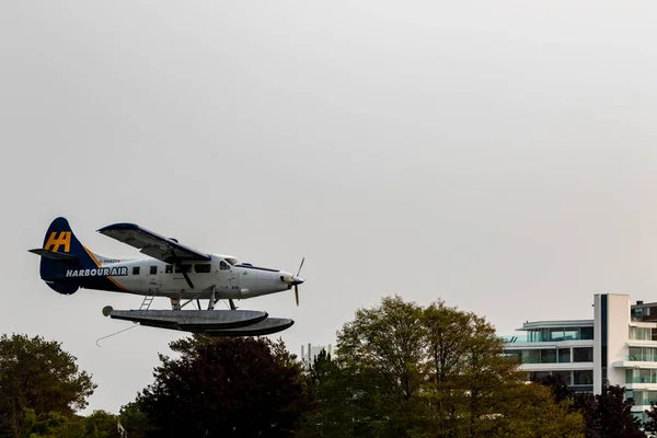 Vitória Canadá Ago 2016 Tráfego Aéreo Flutuante Porto Interior Este — Fotografia de Stock