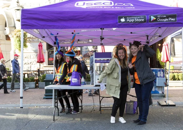 Victoria Bristish Columbia Kanada Října 2017 Neidentifikovaní Účastníci Oblečeni Charakter — Stock fotografie