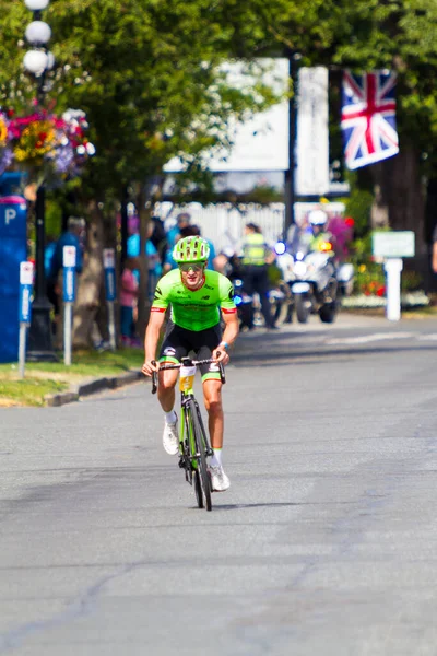 Victoria Canada Août Les Cyclistes Participent Événement Tour Victoria 140 — Photo