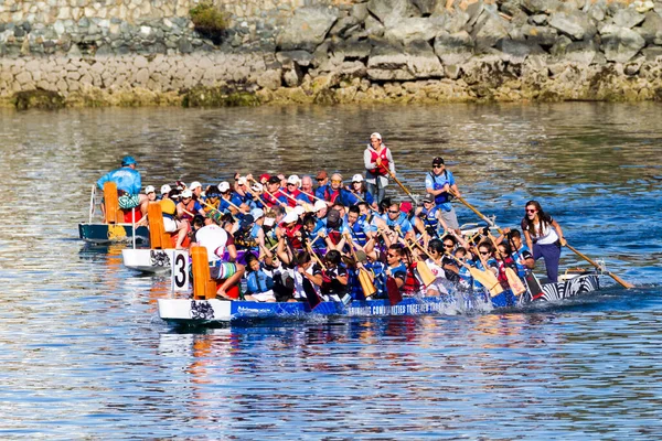 Виктория Канада Ежегодный Фестиваль Victoria Dragon Boat Festival Один Самых — стоковое фото