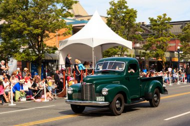 Victoria BC Canada - 27 Ağustos 2017: Geleneksel Vancouver Adası Motor Toplantısı 'nda egzotik ithal otomobiller sergileniyor. 