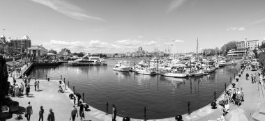 Victoria B.C. Canada September 11, 2017: Inner Harbor Panorama