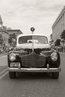 Victoria Canada - 22 Mayıs 17: Victoria 'nın en büyük geçit töreni ve Kanada ve ABD' den 100.000 'den fazla insan.