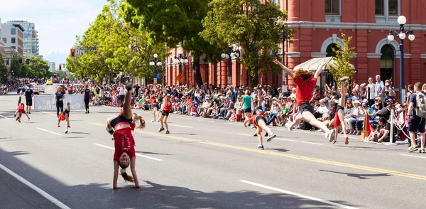 Victoria Canada Mei Victoria Grootste Parade Het Aantrekken Van Meer — Stockfoto