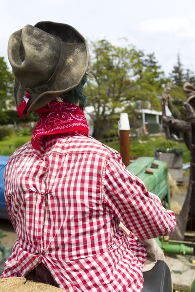 维多利亚加拿大 五月二十二日 木偶在浮子上等待维多利亚日游行沿着道格拉斯街举行 — 图库照片