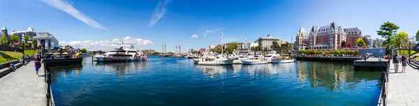 Victoria Canada September 2017 Inner Harbor Panorama — Φωτογραφία Αρχείου