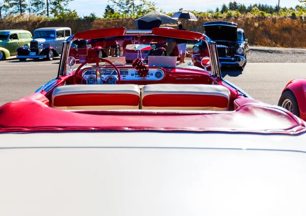 Exposição Automóveis Luxo Vintage Desportivos — Fotografia de Stock