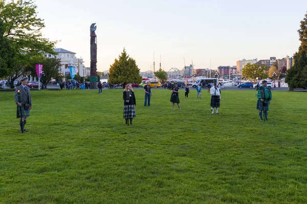 Victoria Canadá Mayo 2017 Victoria Highland Games Celtic Festival Band —  Fotos de Stock