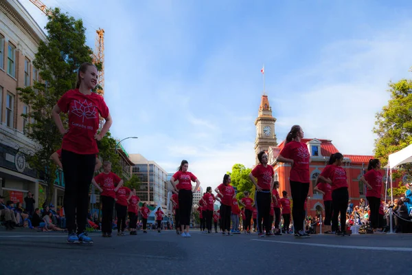 Victoria Canada Mei Victoria Grootste Parade Het Aantrekken Van Meer — Stockfoto