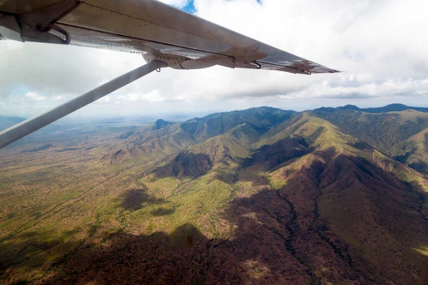 Aerial View Mountains Morning — Stock Photo, Image