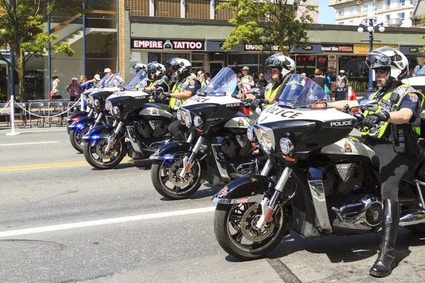 Victoria Canada May 2017 Поліція Вікторії Марширує Параді Дня Вікторії — стокове фото