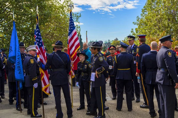 Září 2017 British Columbia Law Enforcement Memorial Service Výroční Pochod — Stock fotografie