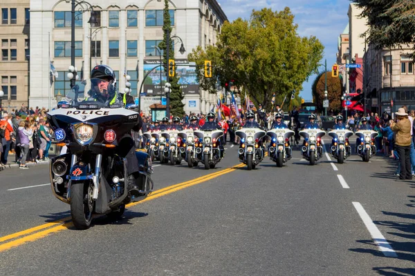 September 2017 British Columbia Law Enforcement Memorial Service Jaarlijkse Mars — Stockfoto