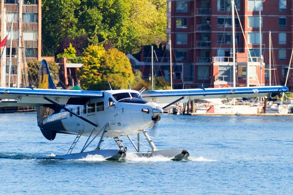Victoria Canada Aug 2016 Float Plane Traffic Inner Harbor Transportation — Stock Photo, Image