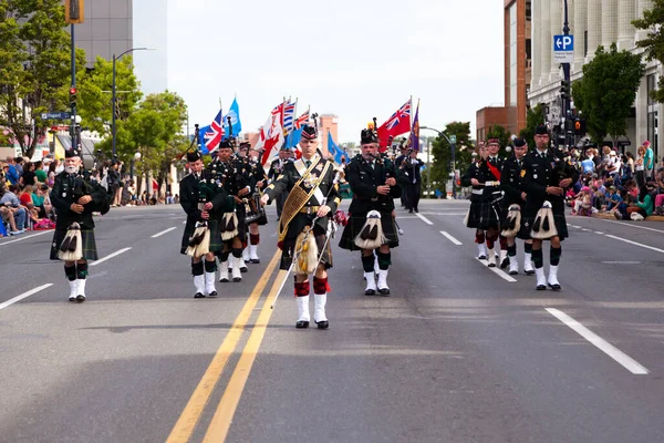 Victoria Canada Maio Maior Desfile Victoria Atraindo Mais 100 000 — Fotografia de Stock
