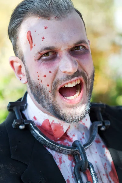 Victoria Kanada Okt 2017 Beim Zombie Walk Erobern Zombies Die — Stockfoto