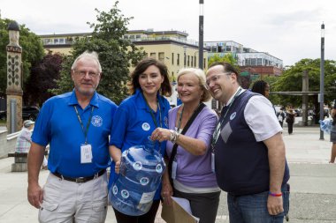 Victoria, British Columbia, 17 Haziran 2019: Victoria, Kanada 'da AID etkinliği