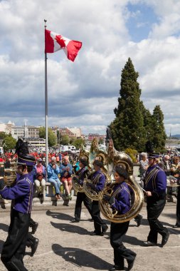 Victoria, British Columbia, 17 Haziran 2019: Victoria, Kanada 'da AID etkinliği