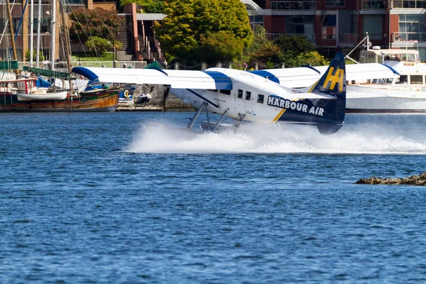 Victoria Canada Jun 2019 Harbor Air Float Plane Inner Harbour — 图库照片