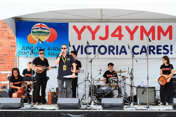 Victoria British Columbia June 2019 People Aid Event Victoria Canada — 스톡 사진