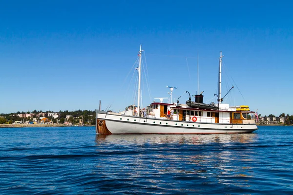 Gemi Denizde Yelken Açıyor — Stok fotoğraf