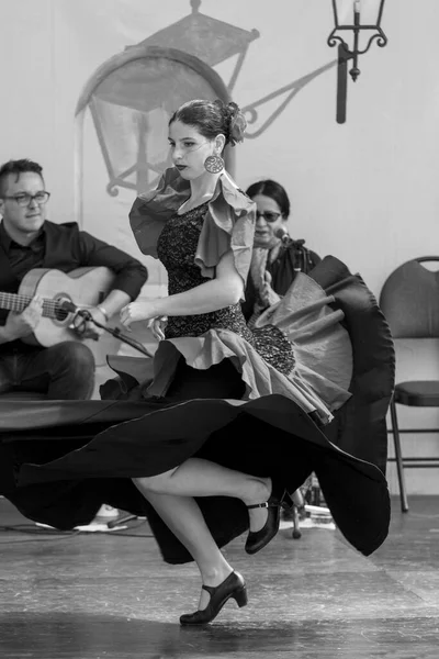 Victoria Flamenco Festival Mulheres Dançando Palco Victoria Canadá — Fotografia de Stock