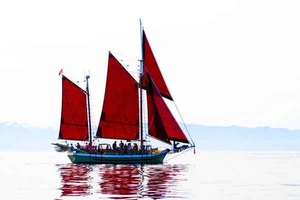 Виктория Канада Сэпт 2016 Ежегодный Victoria Classic Boat Festival Привлекает — стоковое фото