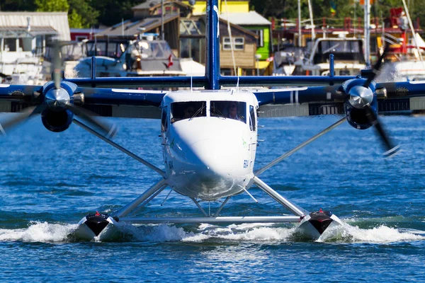 Vittoria Canada Agosto 2016 Traffico Aereo Galleggiante Nel Porto Interno — Foto Stock