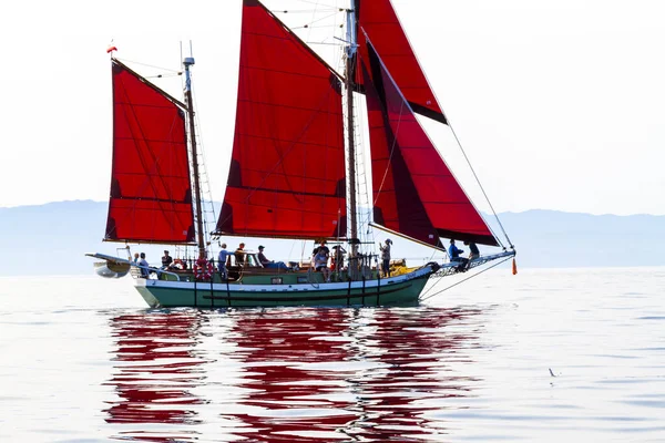 Виктория Канада Сэпт 2016 Ежегодный Victoria Classic Boat Festival Привлекает — стоковое фото