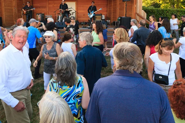 Canada Victoria July 2016 Performance Local Musicians Townspeople Victoria — Stock Photo, Image