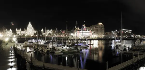 Victoria Canada September 2017 Inner Harbor Panorama — Foto Stock