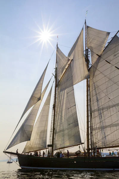 Виктория Канада Сэпт 2016 Ежегодный Victoria Classic Boat Festival Привлекает — стоковое фото