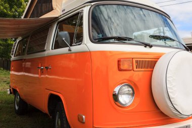 VICTORIA CANADA - 10 Temmuz 2016: Sergide antika araba