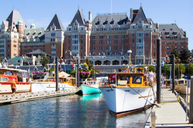 Güzel liman manzarası